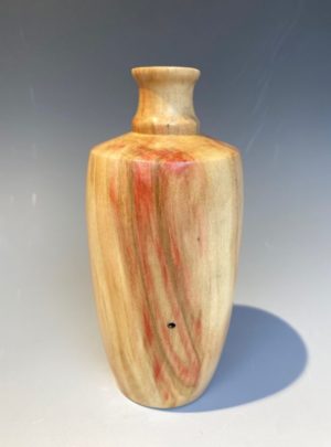 Red Flame Bud Vase