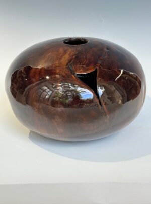 Black Walnut Root Burl Globe
